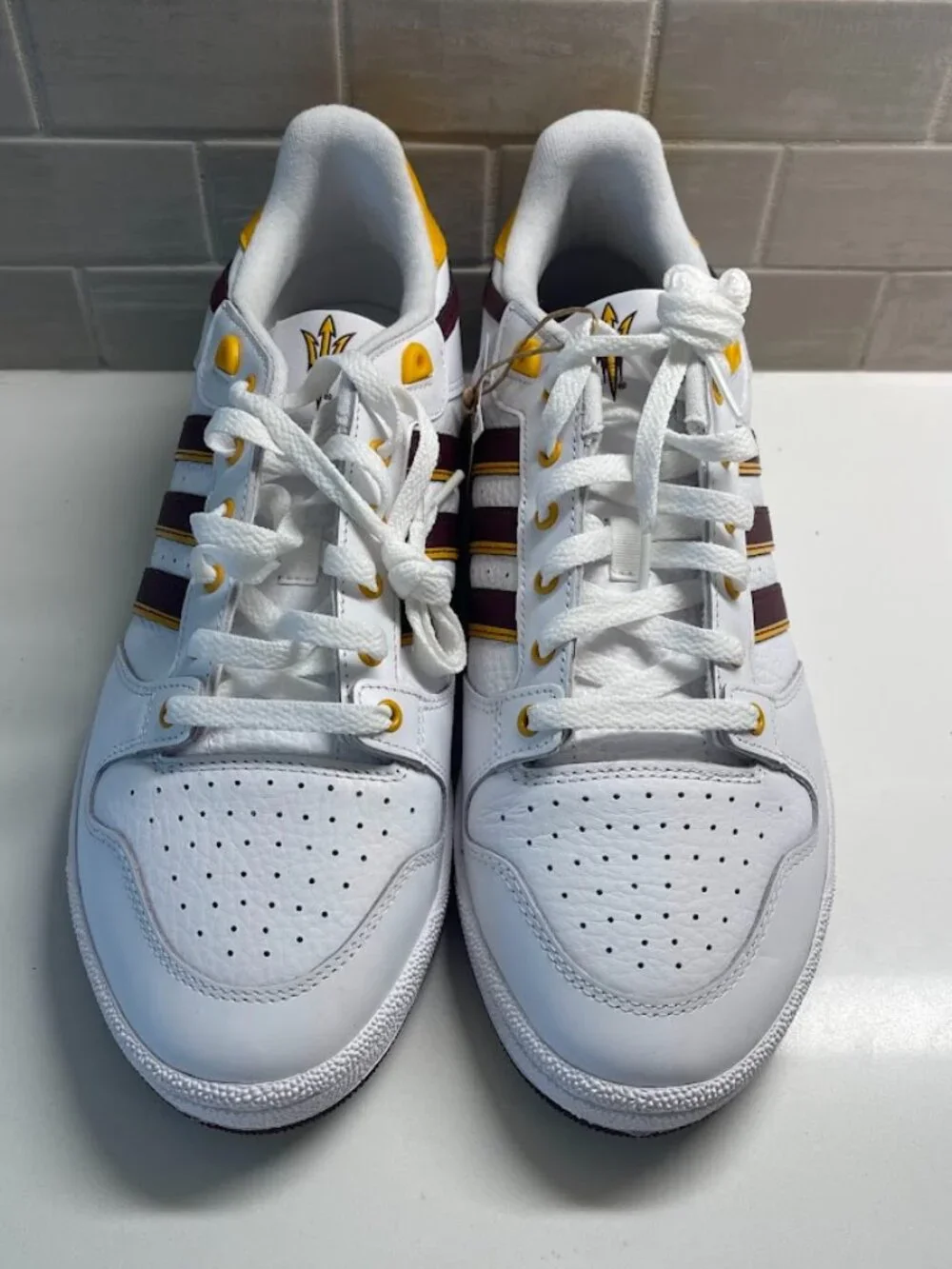 Adidas White Size M11 W12 Arizona State University Centennial RM Shoes